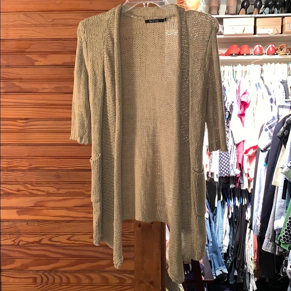 Nie+Zoe loose knit cardigan.